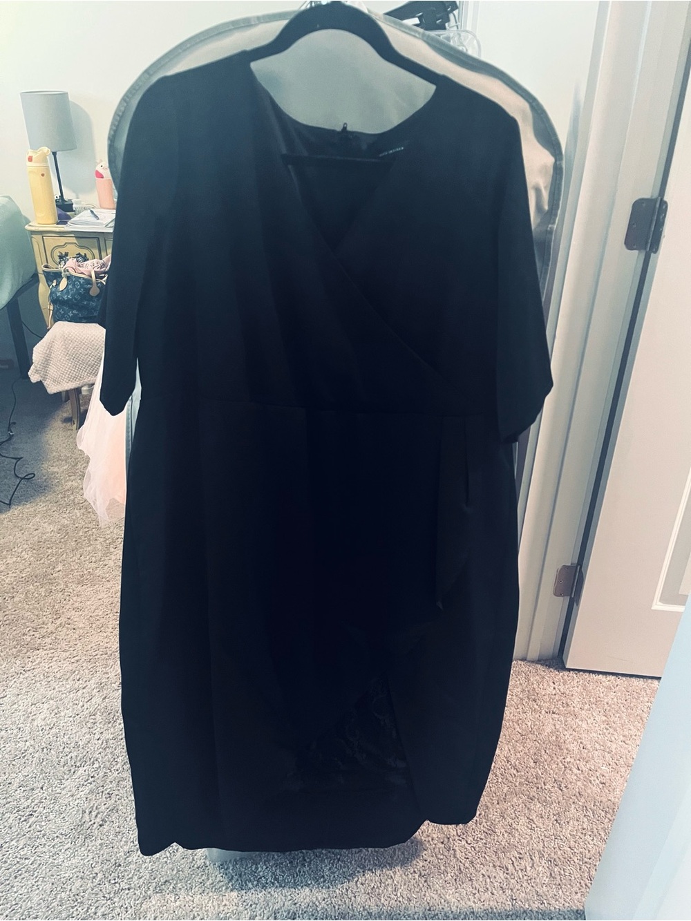 torrid Black Midi Wrap-Style Dress